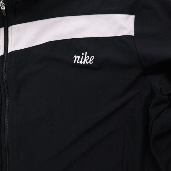Vintage Nike Jacket Mens XL Black 90s Zip Up Windbreaker Track Sports Stretch - Picture 7 of 9